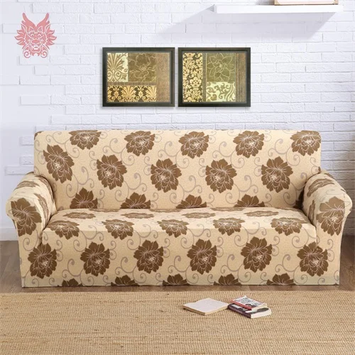 Floral print 1 сиденье 2 сиденья 3 сиденья 4 сиденья геометрический принт стрейч чехлы для сидений Чехол универсальный эластичный сила чехлы для диванов SP3968 - Цвет: Floral print