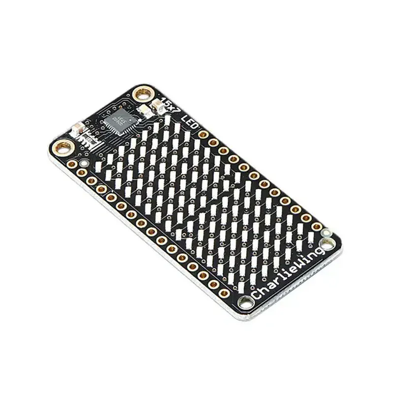 1 шт. x IS31FL3731 светодиодный матричный дисплей Opto FeatherWing платформа оценка Плата расширения 15X7 CHARLIEPLEX желтый