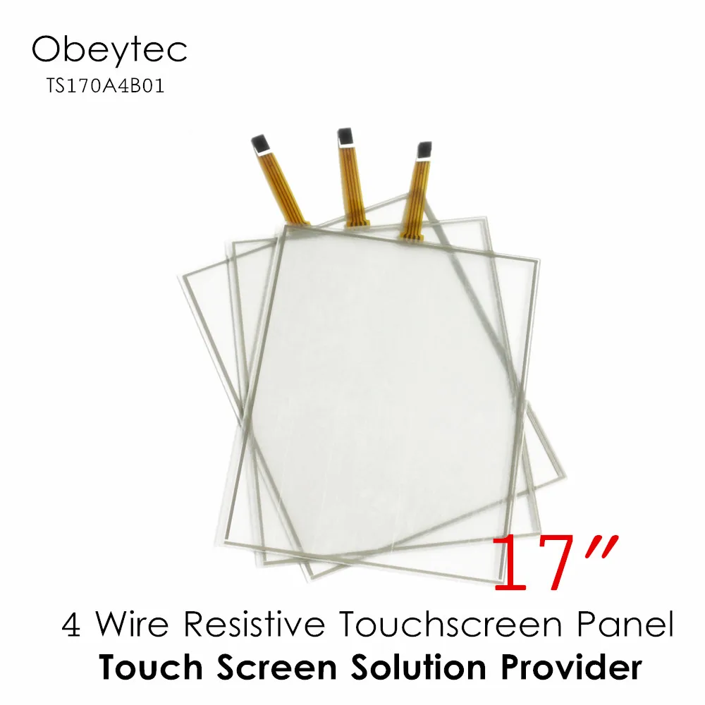 Obeytec 1" 4-проводной резистивный Сенсорный экран Панель для промышленных, с 5V USB WiFi модуль/беспроводной последовательный EETI контроллер, 4, 3, TS170A4B01(337*269 мм