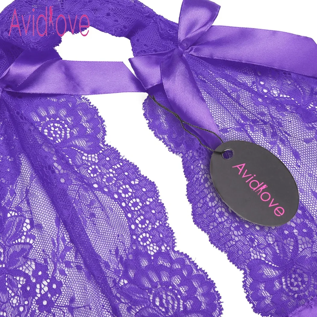 Avidlove, сексуальное женское нижнее белье размера плюс, сексуальное, эротическое, сексуальное, женское, прозрачное, кружевное, Сетчатое, сорочка, ночная рубашка, женское Неглиже