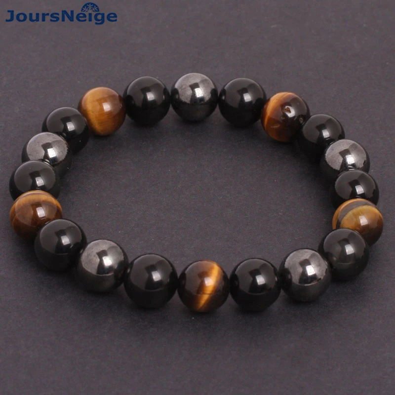 Мужской браслет JoursNeige из натурального камня 10 мм|bracelets for|hematite stone braceletbracelet natural |