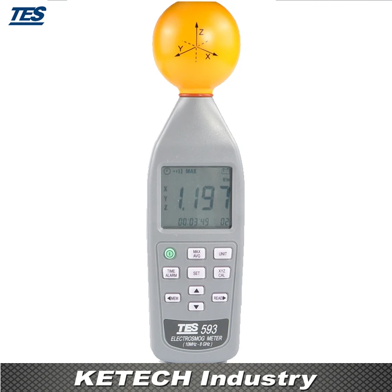 Ручной цифровой измеритель электросмога 3 осевые изотропные измерения EMF