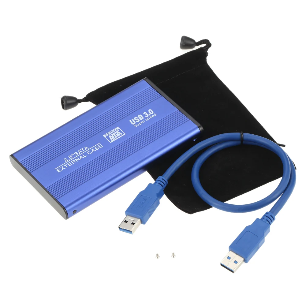 Superspeed USB 3 0 HDD SSD SATA внешний алюминиевый 2 5 &quotжесткий диск Корпус Корпуса до 1 ТБ 5&quot
