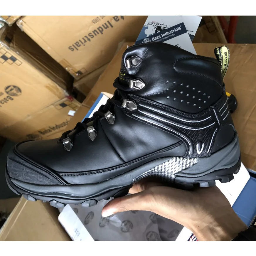 Men's Indestructible Shoes Work Safety Boot steel toe Cow Leather work shoes Mens Jeans Boots Ankle Strap Round Toe Footwear | Обувь