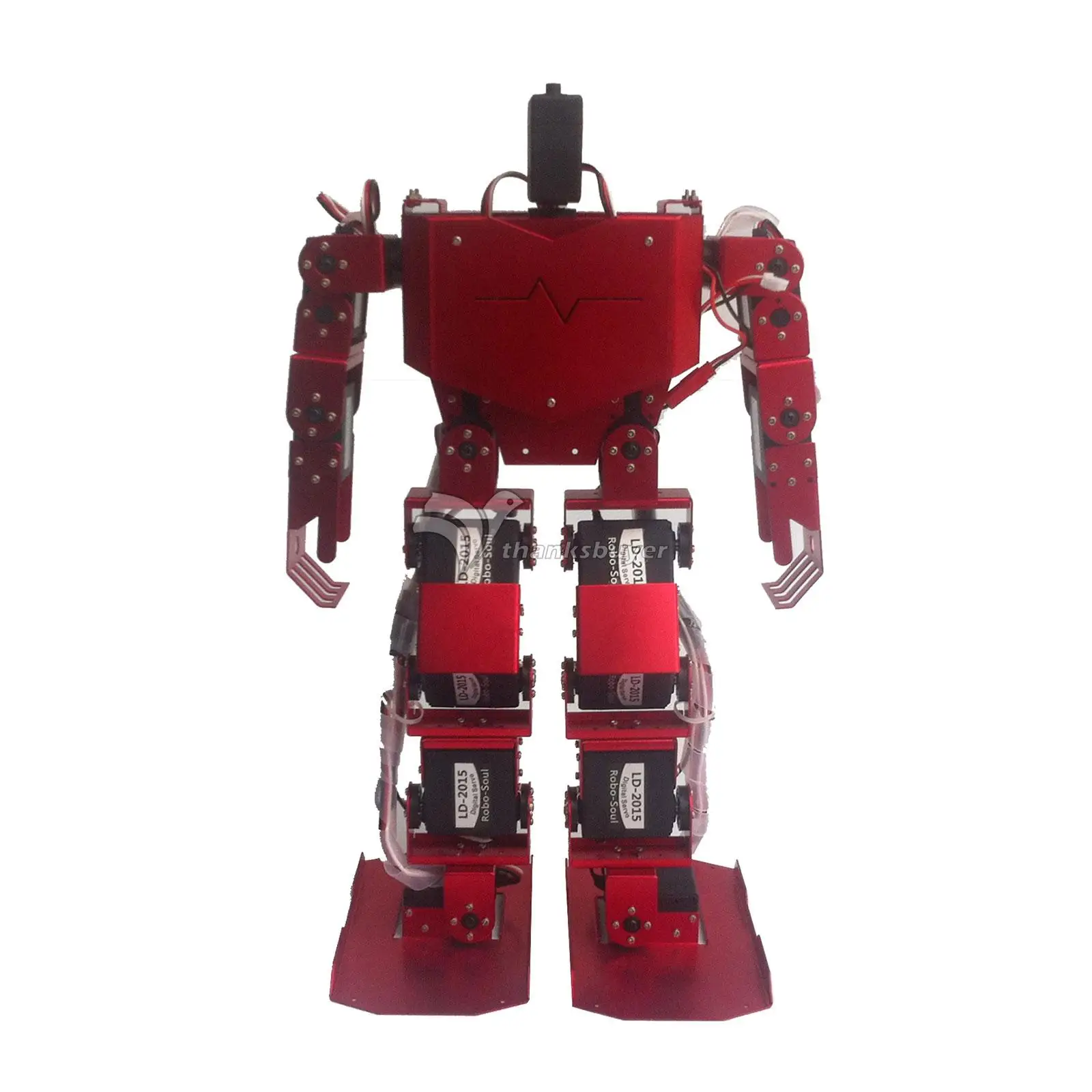 17DOF Robo-Soul H3.0 Biped Robotics двуногий человеческий робот комплект в алюминиевой раме только нет сервоприводы для Arduino - Цвет: Red