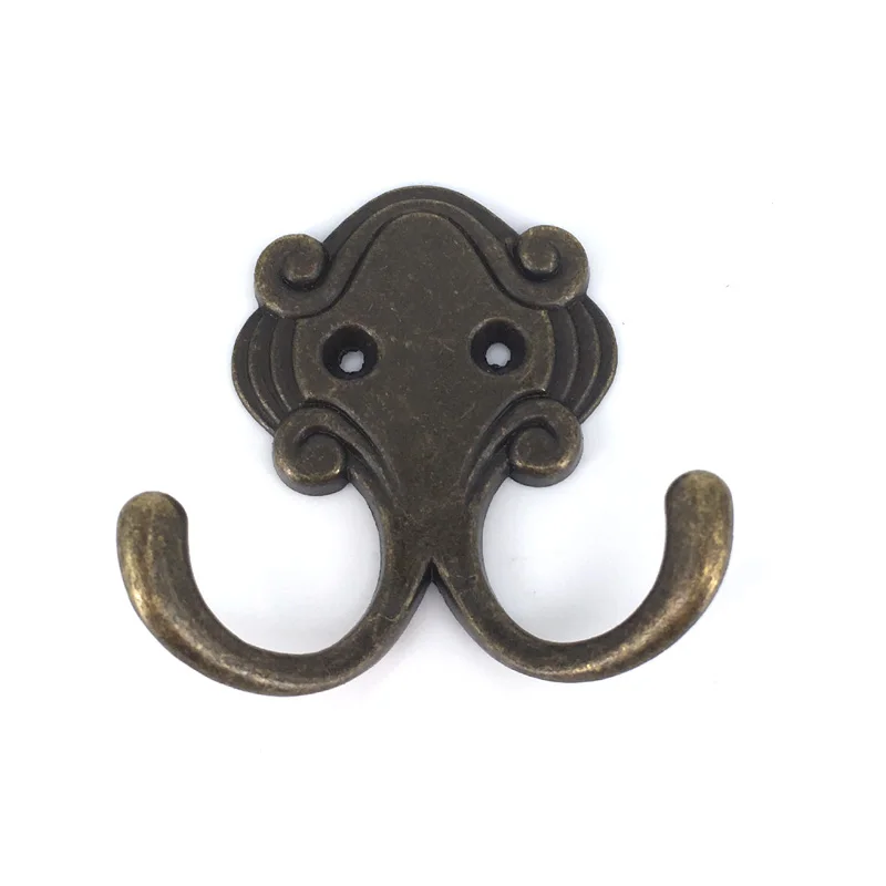 Античный бронзовый настенный крючок Викторианский Вид шляпа пальто халат