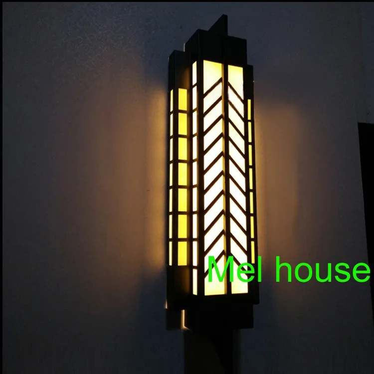 

Традиционные китайцы открытый настенный светильник ворота входная дверь настенное бра светодиодный Водонепроницаемый бра вилла сад наруж...