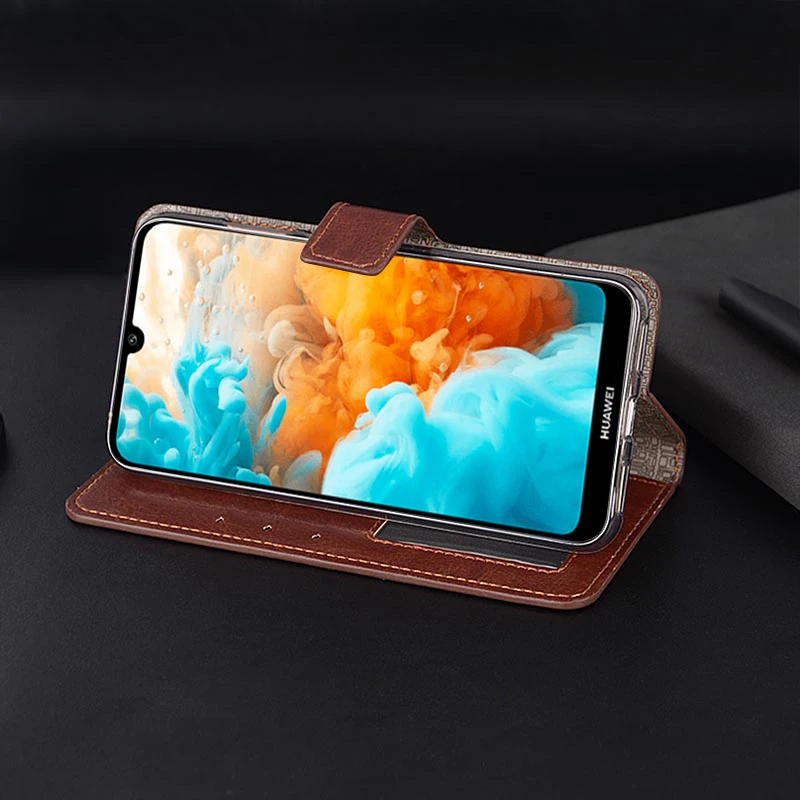 Чехол-Кошелек для Huawei Honor 8S Магнитный флип-чехол из искусственной кожи чехол 2020 с