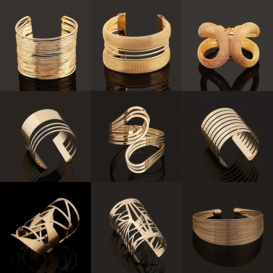 Модные золотые браслеты в стиле панк хип-хоп браслет на руку для женщин |