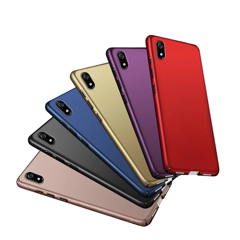 Чехол для телефона Redmi 7A Xiaomi Жесткий Тонкий матовый чехол-накладка 7 A чехол-бампер