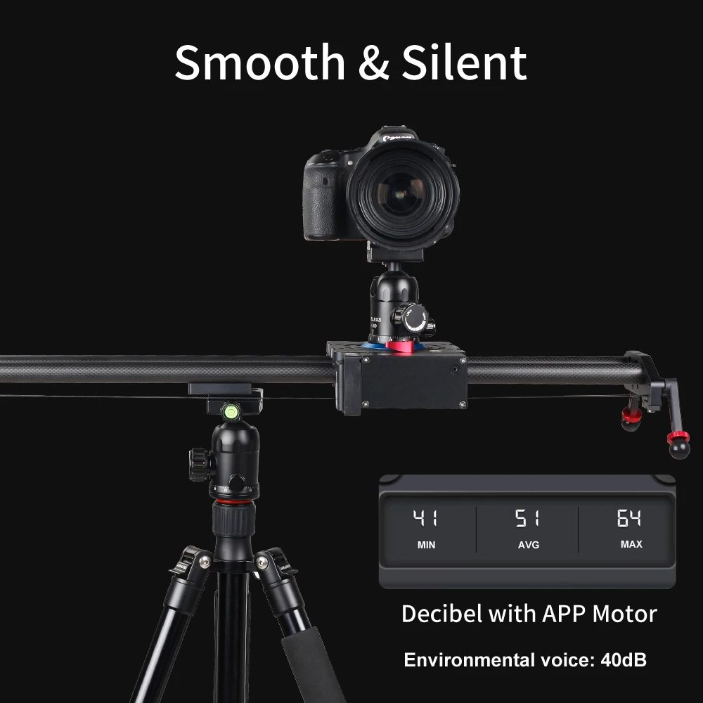 ASHANKS Bluetooth углеродная камера Slider моторизованный Электрический Управление