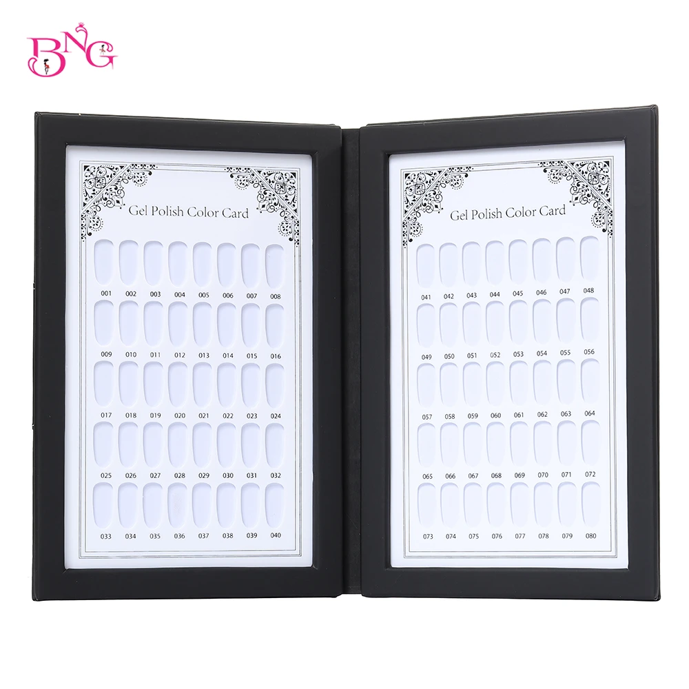 80 Палитра дисплей для ногтей книга Сделай Сам лак УФ гель цвет карты Инструменты