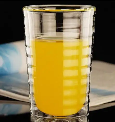 Ручная выдувная стеклянная чашка Caneca с двойными стенками кофейные кружки и чашки