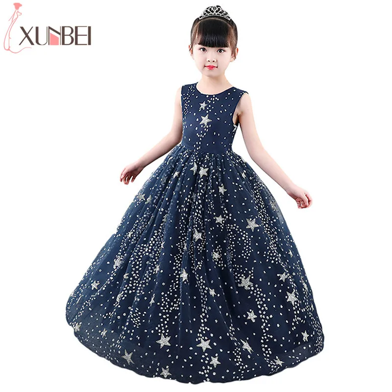 

Платье для девочек с цветочным принтом звезд и галактики, 2020, детская одежда для девочек, длинное платье в пол, платье принцессы на свадьбу
