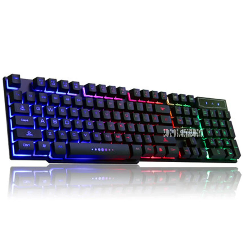 V8 клавиатуры с подсветкой игровой компьютер настольный домашний люминесцентный