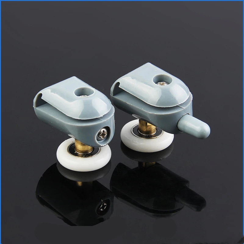 

Pop Up Pulley Wheels Brass Zinc Alloy Bearing Hardware Sliding Door Roller Shower Room Cabin Accessories