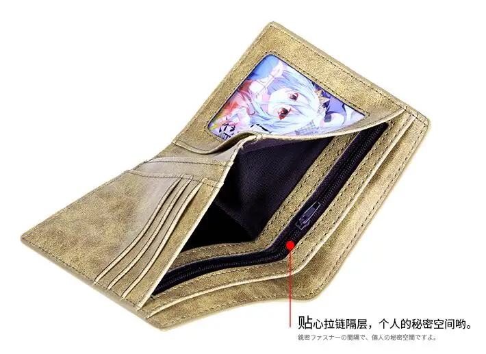 Аниме Нет игры нет жизни cos cartoo Печать I love mankind PU модный унисекс короткий кошелек мужской женский PU Повседневный Кошелек