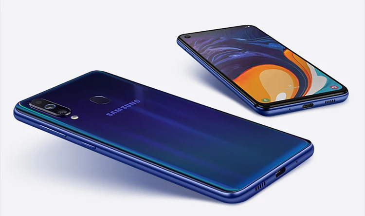 Samsung Galaxy A60 SM-A6060 6," полный экран 2340*1080 Android 9,0 Восьмиядерный Поддержка NFC 32 Мп+ 8 Мп+ 5 Мп 3500 мАч лицо+ отпечаток пальца ID