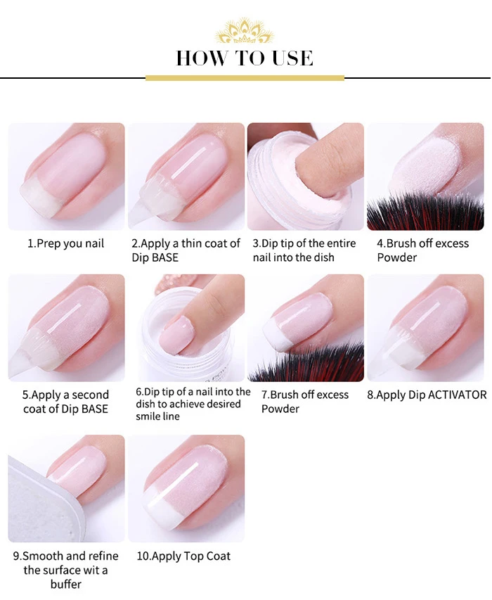 BORN PRETTY Dip порошки для ногтей прозрачное Базовое покрытие погружение жидкость активатор ногтей искусство верхняя щетка для пальто экономии нет необходимости Светодиодный УФ лампа