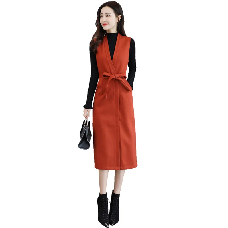 Fashion suit dress two-piece female 2018 autumn and winter clothing new sweater + bottoming skirt | Женская одежда