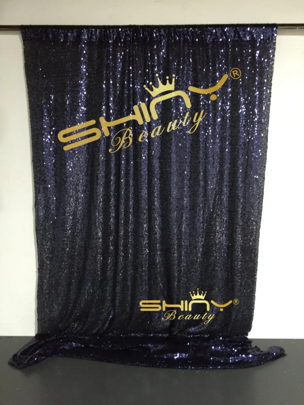ShinyBeauty 4x6ft Темно Синие Блестящие для фотосъемки фото шторы гостиной больше