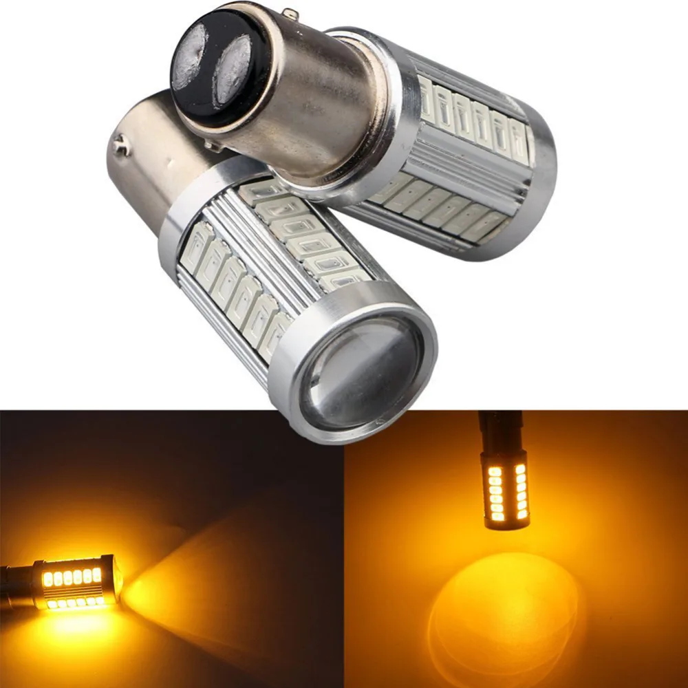 2 шт. Автомобильный светодиодный фонарь заднего хода BA15D 1157 5630 33SMD Автомобильная