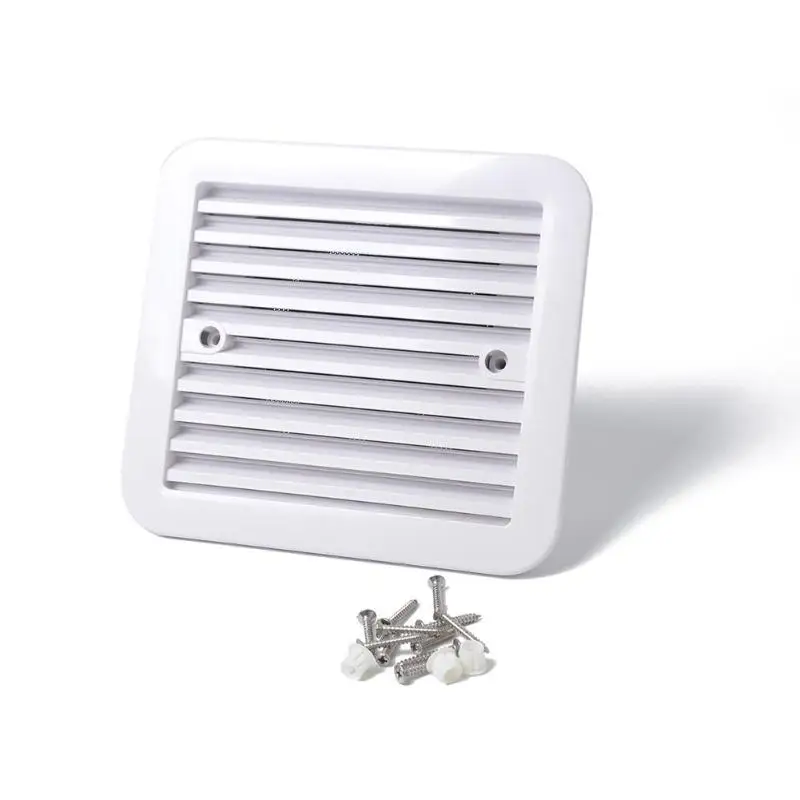 Car Side Air Ventilation 12V Fridge Vent with Fan for RV Trailer Caravan White Car Auto Replacement Parts Accessories