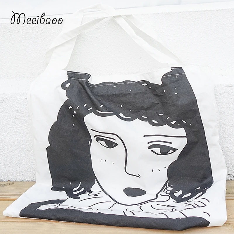 Персональные Девушки Граффити искусство и минималистические холщовые сумки с