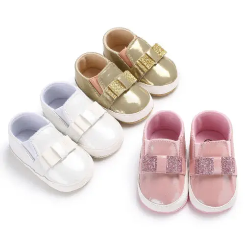 Newborn Toddler Infant Cute Baby Girls Boys Solid Crib Shoes Walk Booties Boot Sandals Sequins | Детская одежда и обувь