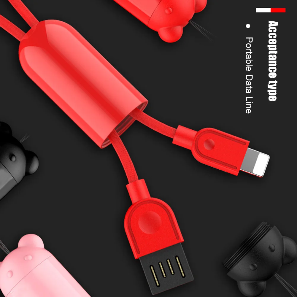 

Portable Car Keychain Data Cable Telescopic USB Phone Fast Charging Line M8617