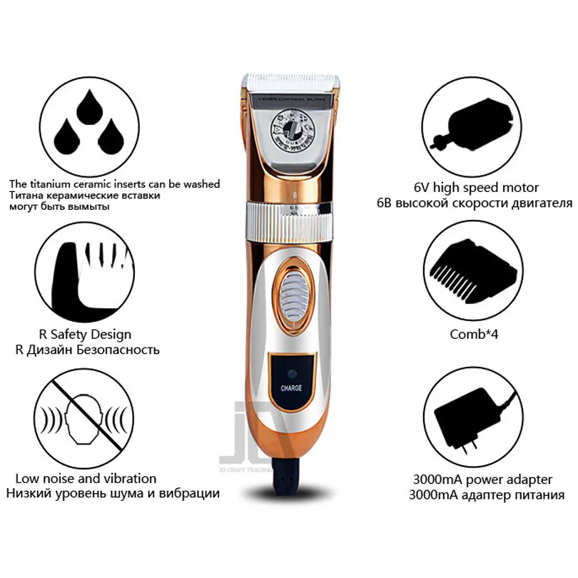 Электрическая машинка для стрижки домашних животных профессиональный триммер