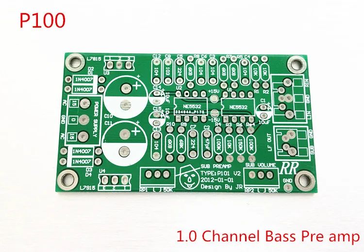 Mono preamp board NE5532 низкочастотная фильтрующая плата выделенный сабвуфер