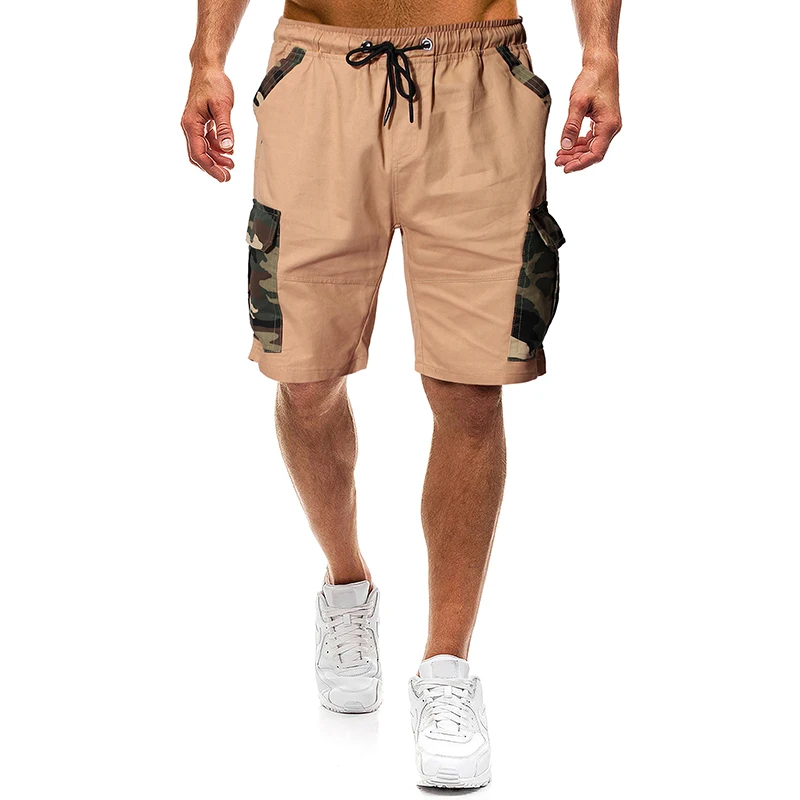 PADEGAO Brand High Quality Summer 2019 New Men's Fashion Leisure Comfort Camouflage Stitching Tie Belt Tool Shorts | Мужская одежда