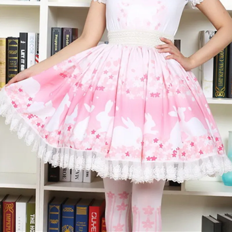Женская кружевная юбка розового кролика и вишневого цвета|girls prairie skirt|girl jean skirtskirt