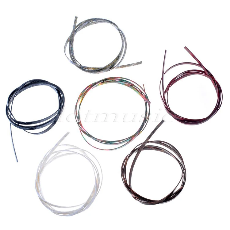 1650x6x1.5 мм Красочный Целлулоид Гитара Связывание Body Project Purfling Газа для гитары|guitar