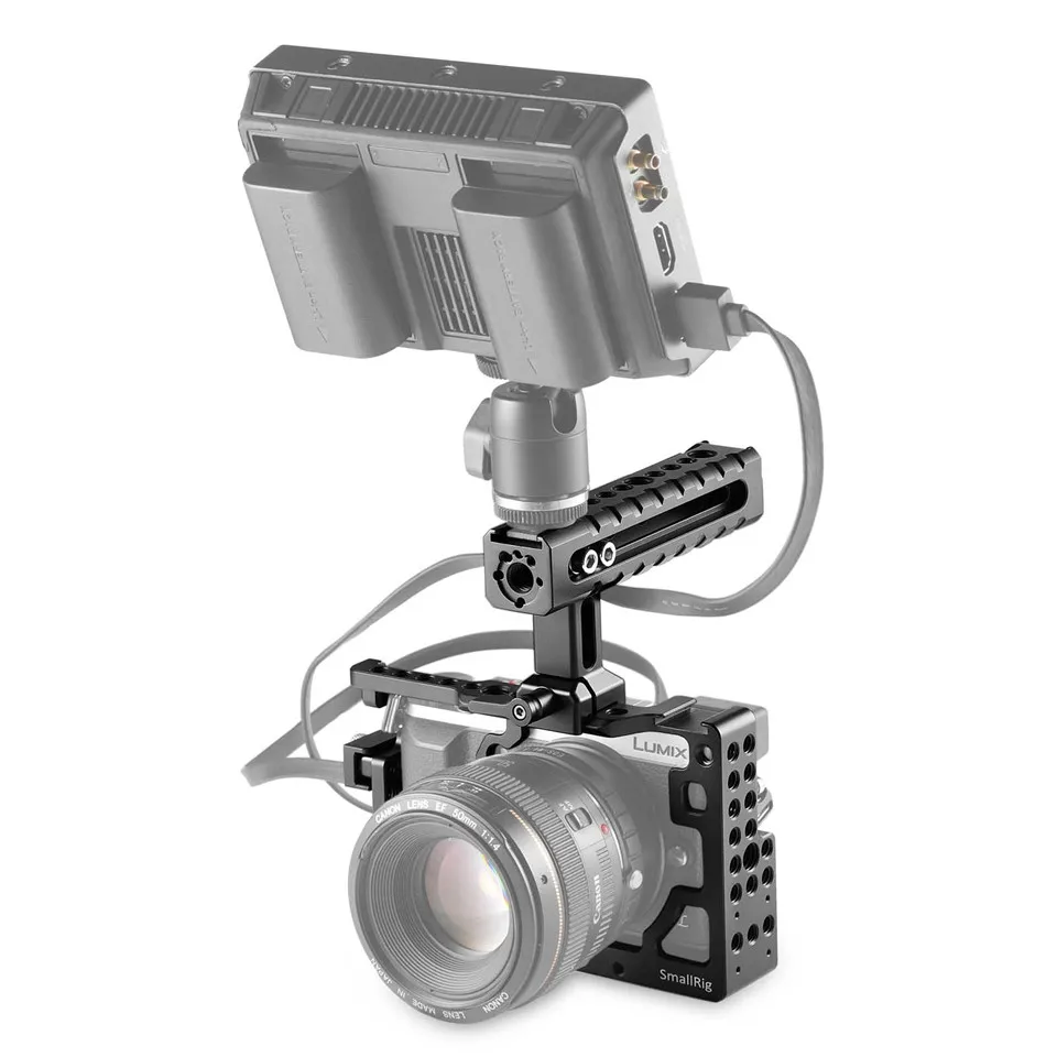 SmallRig для Panasonic Lumix DMC-GX85/GX80/GX7 Mark II Cage Kit с НАТО ручка кабель HDMI зажим-2009 | Держатели