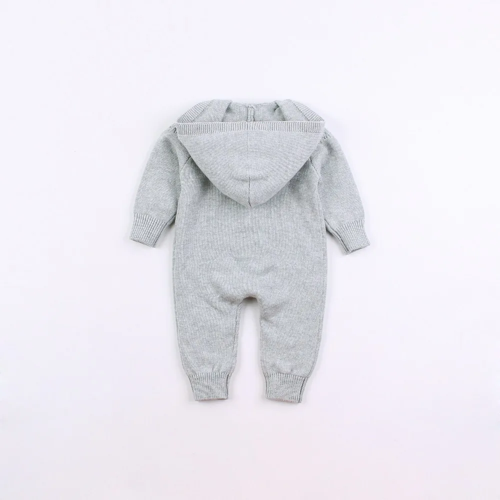 Одежда для новорожденных 2019 весенние комбинезоны с капюшоном и длинными