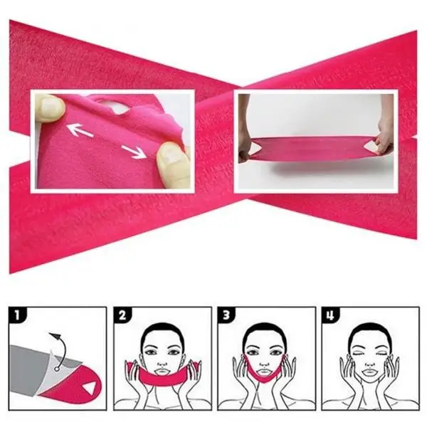 Яркая Гламурная Женская v образная форма для лица маска лифтинговые маски