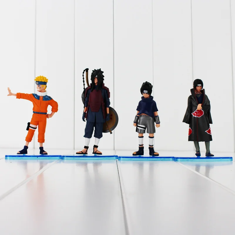 4 шт./лот ПВХ фигурка модели игрушки|model toy|uchiha sasukeuchiha madara |