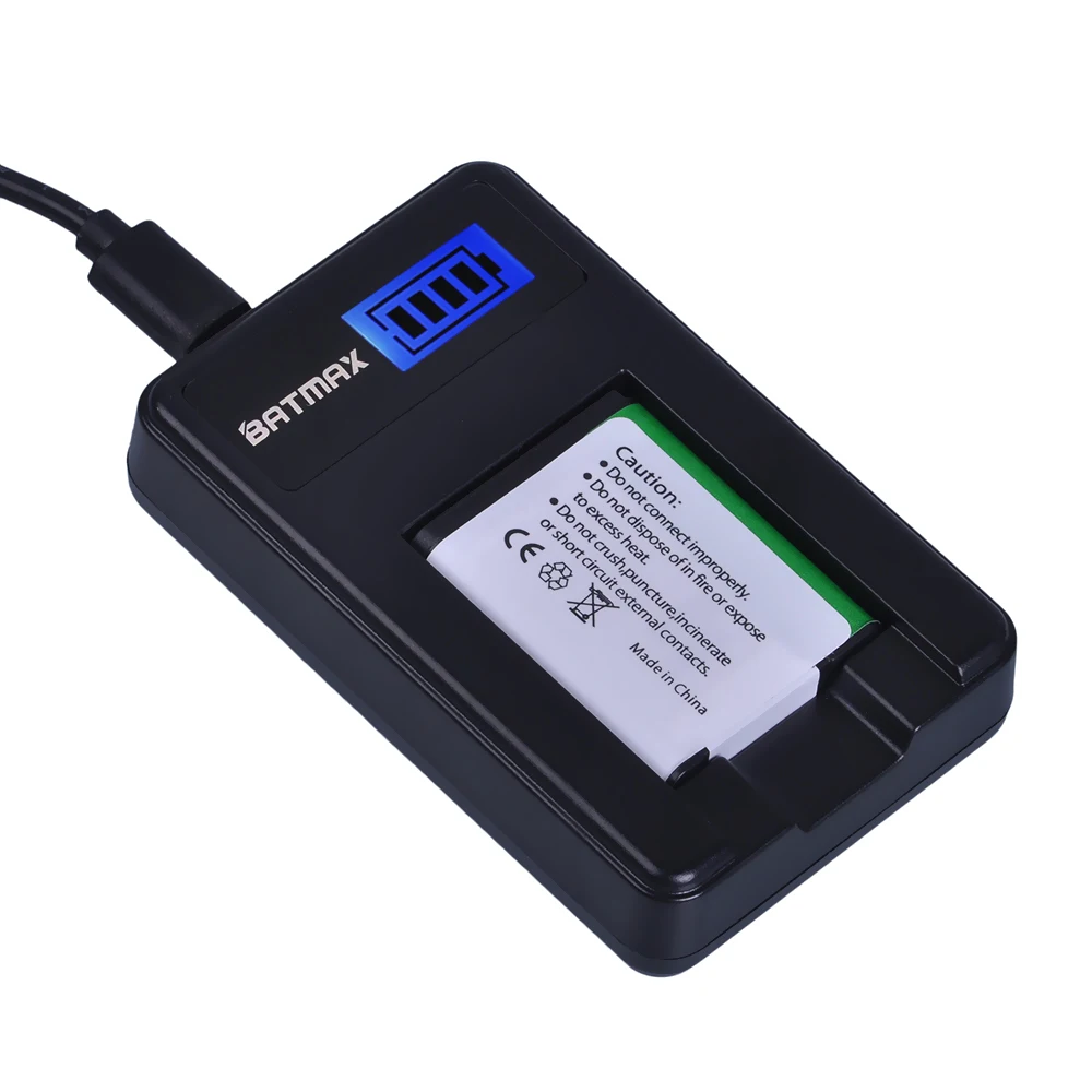 2 шт. аккумулятор ENEL19 для Nikon S100 S2500 S2600 S3100 S6400 S4100 S4150 S3300 1200 мАч ЖК-экран зарядное