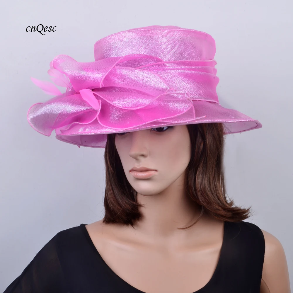 Розовая Свадебная искусственная шляпа для свадьбы Дерби Кентукки гонки аскота