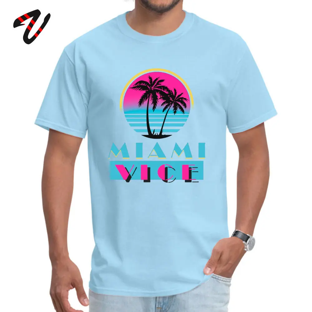 Мужская футболка с круглым воротником и рукавом ненависть Miami Vice черная на заказ