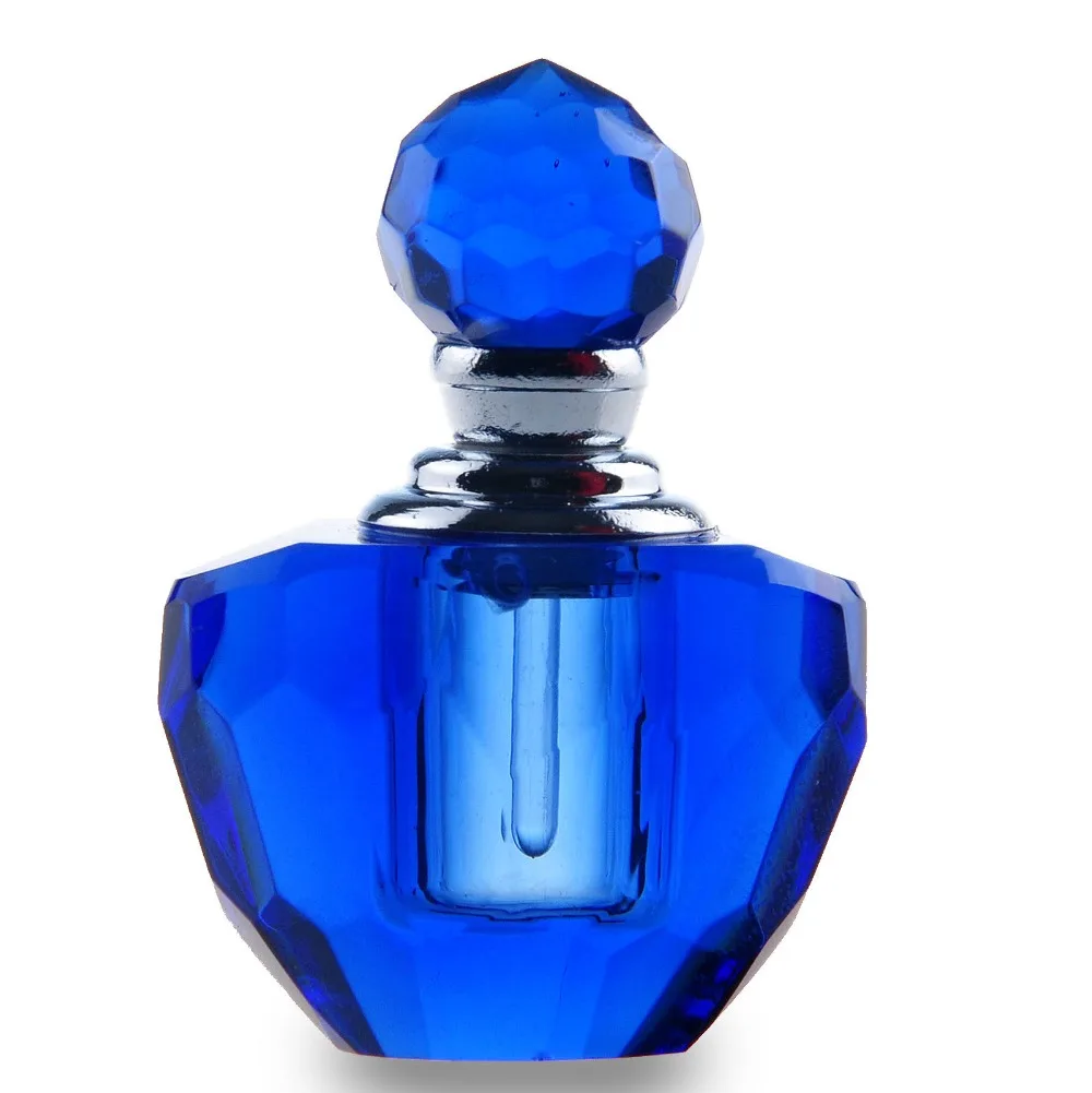 H & D синий винтажный Кристальный пустой мини многоразовый флакон для духов|bottle