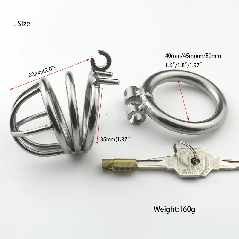 Мужское устройство верности большого размера из нержавеющей стали с замком секс