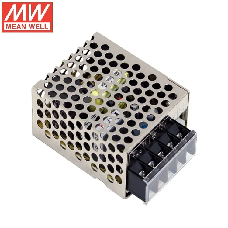 RS 15 Вт Meanwell 15В 1А источник питания|meanwell 15v|meanwell power supplypower supply |
