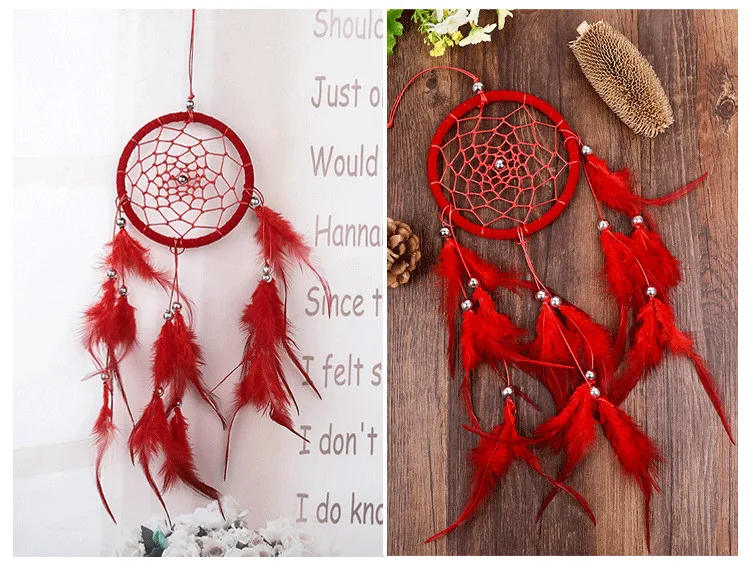 1 шт. Новая мода в индийском стиле ручной работы Ловец снов сеть с перьями