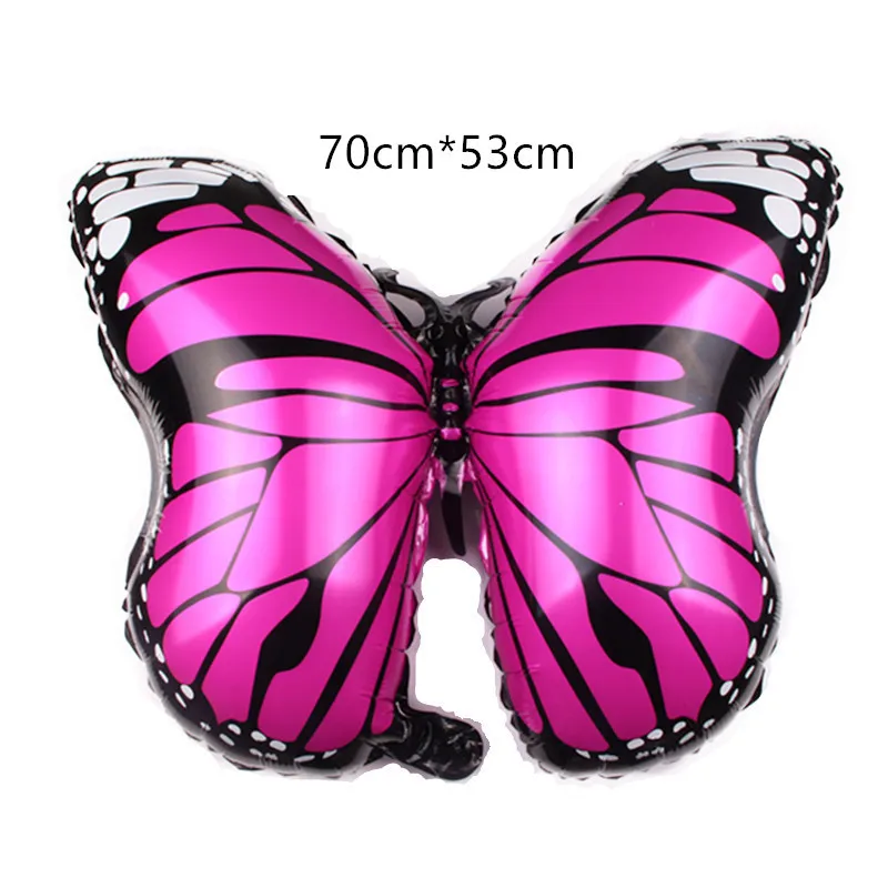 

cartoon hat Large Butterfly Foil Balloons Pink Helium Balloon Happy Birthday Party Wedding Decoration cartoon hat