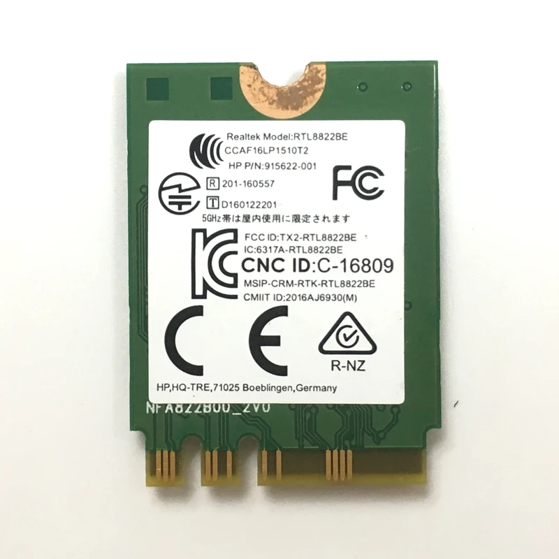 WDXUN Realtek RTL8822BE 802.11AC 2 4 ГГц/5 ГГц Wi-Fi Bluetooth 1 NGFF беспроводной адаптер M.2 карта |