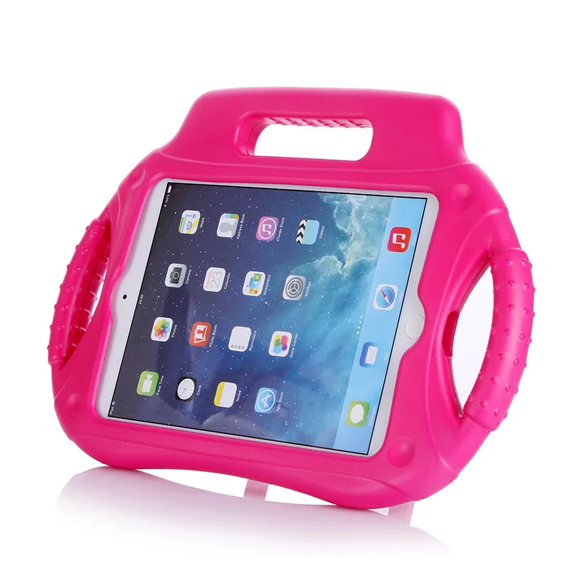 Детский чехол с милой 3d ручкой и подставкой противоударный из вспененного