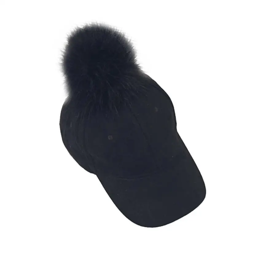 Бейсболка для мужчин и женщин из искусственного меха лисы мягкая зимняя замшевая